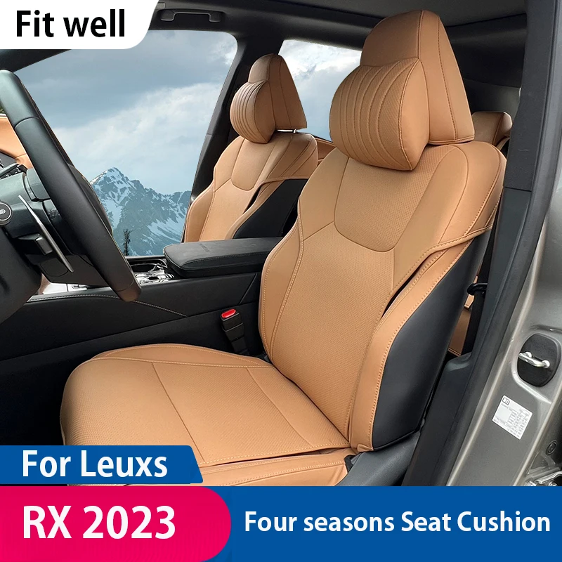 Microfiber Leather Car Seat Cover Four Seasons Universal Cushion For Leuxs RX 2023