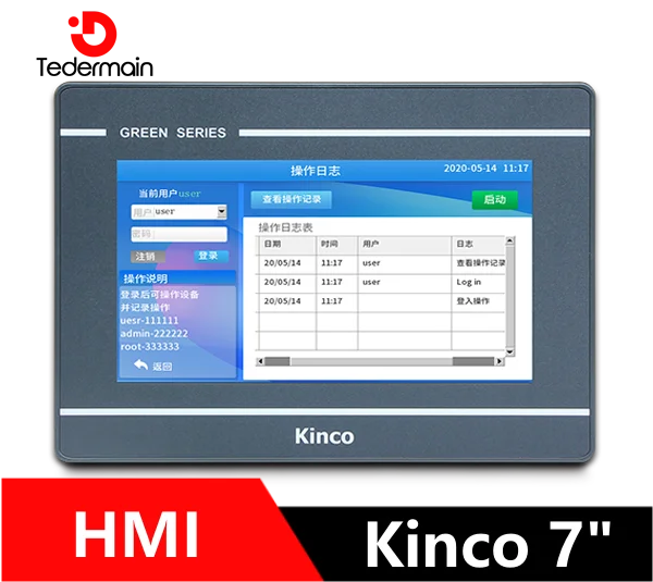 

Kinco GL070 GL070E HMI Touch Screen 7 inch 800*480 Ethernet 1 USB Host new Human Machine Interface upgrade MT4434TE MT4434T