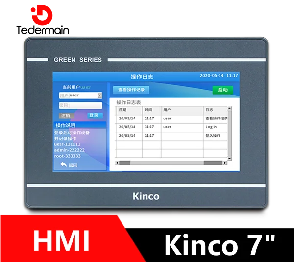 Kinco GL070 GL070E HMI Touch Screen 7 inch 800*480 Ethernet 1 USB Host new Human Machine Interface upgrade MT4434TE MT4434T