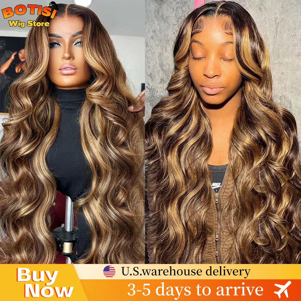

Botisi 200% плотность объемная волна парик фронта шнурка 13x6 13x4 кружевной фронтальный парик из натуральных волос предварительно выщипанные цветные бразильские волосы
