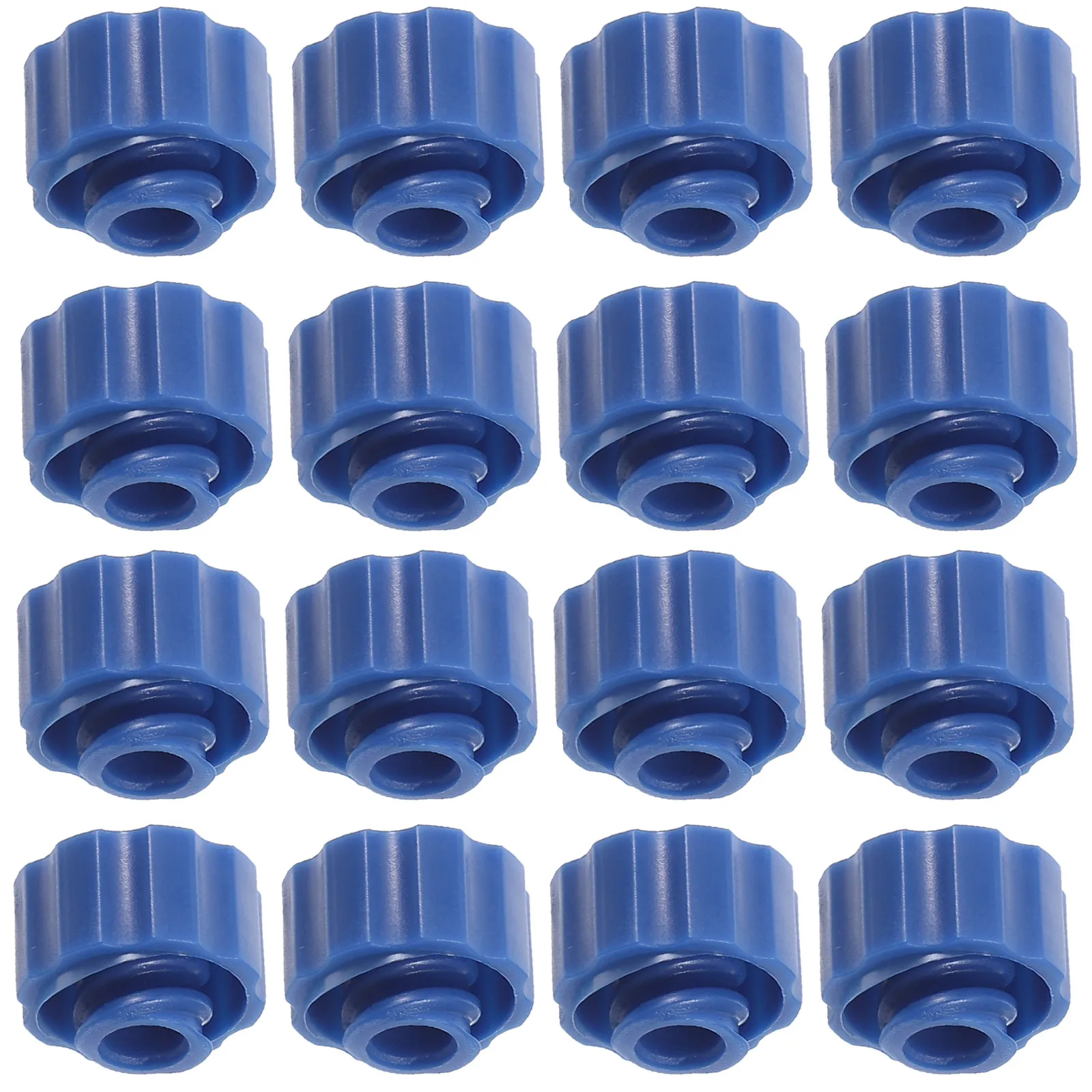 100Pcs Spiral Screw Glue Dispensing Needle Cap Precision Applicator Tip Cover for Lab Workshop DIY Paint Perfume Refill Luer