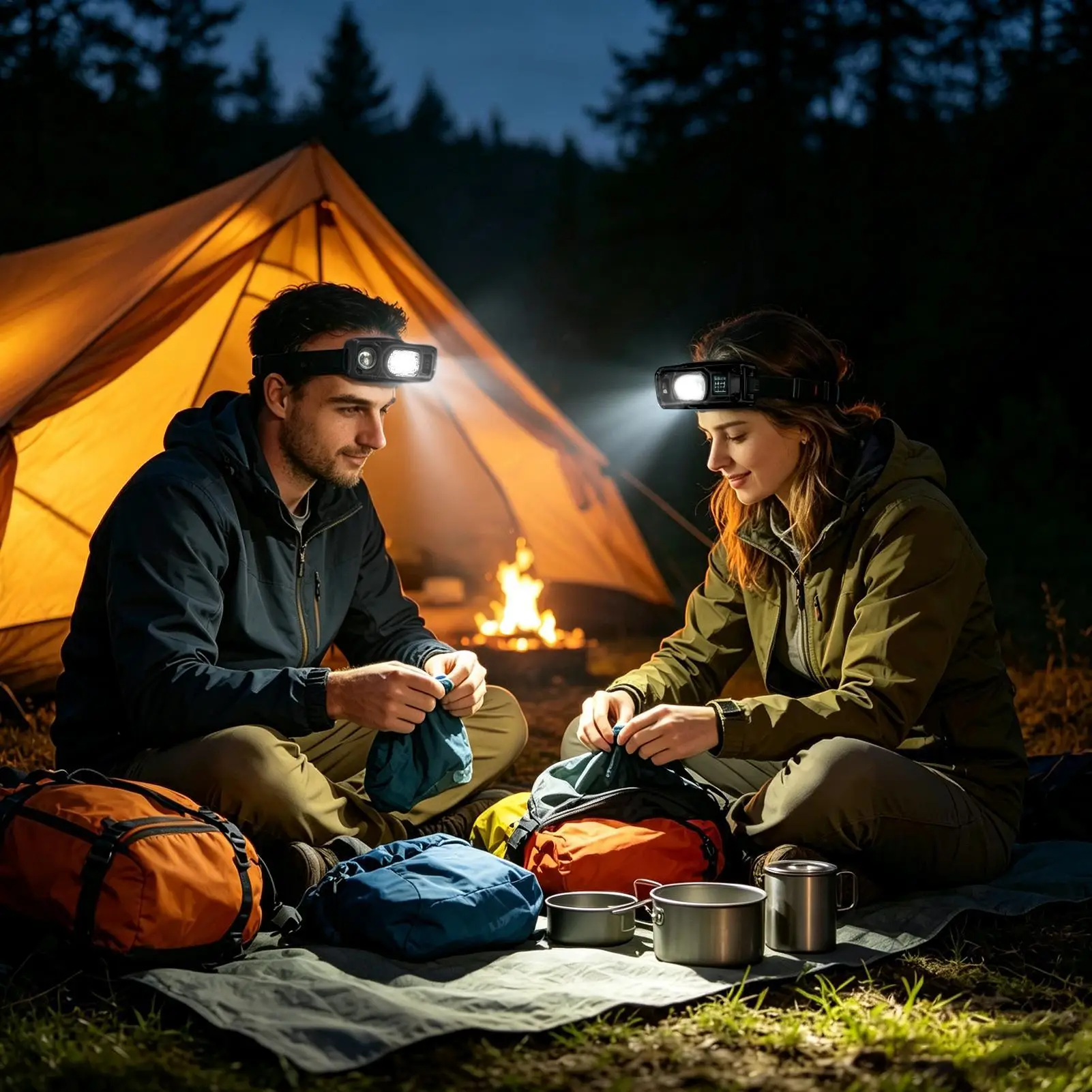 Hat Clip Flashlight Waterproof High-Powered Small Headlight USB Rechargeable Hat Lamp For Work Outdoor Fishing Cycling Sports
