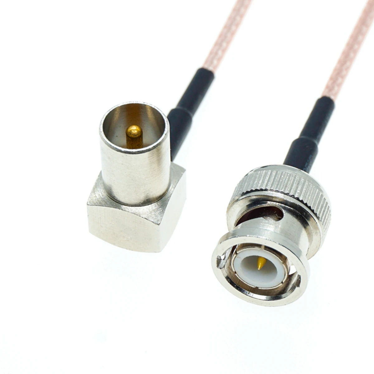 

RG316 BNC MALE to IEC Male Right Angle DVB-T TV PAL 50 Ohm Low Loss Jumper Coax RF Cable