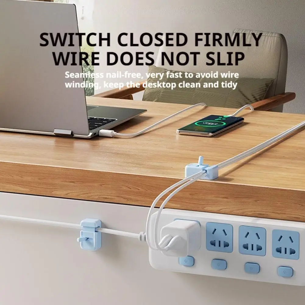 

Charming Cable Clip; Stick-able Cord Organizer for Desk; Wire Holder for Home, Office, and Vehicle Cable Tidying Up B8A6