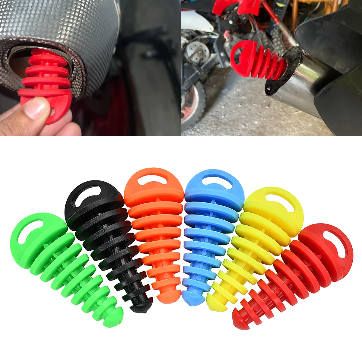 Motorcycle Accessories exhaust muffler plug Motor exhaust plug tail pipe off-road silencer wash pipe protector Wash Waterproof