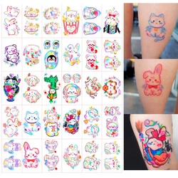 30pcs Cute and Soft Cute Bear Tattoo Stickers Waterproof and Long Lasting 2-5 Days Temporary Tattoos for Girl