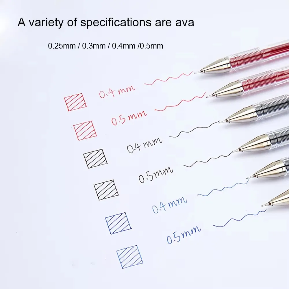 6 Pcs PILOT Gel Pen HI-TEC-C Financial Accounting Special Pens BLLH-20C3/C4/C5 Very Fine 0.25/0.3/0.4/0.5mm Office Supplies