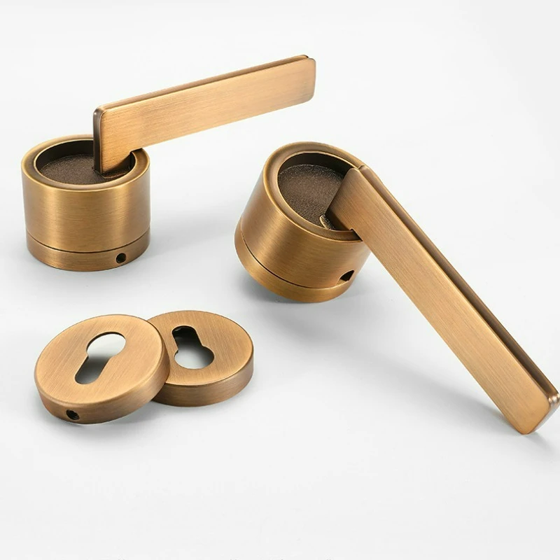 

Современный минималистичный магнитный/бесшумный дверной замок для спальни, универсальный замок для межкомнатных дверей, дверной замок для ванной комнаты, ручка для деревянной двери