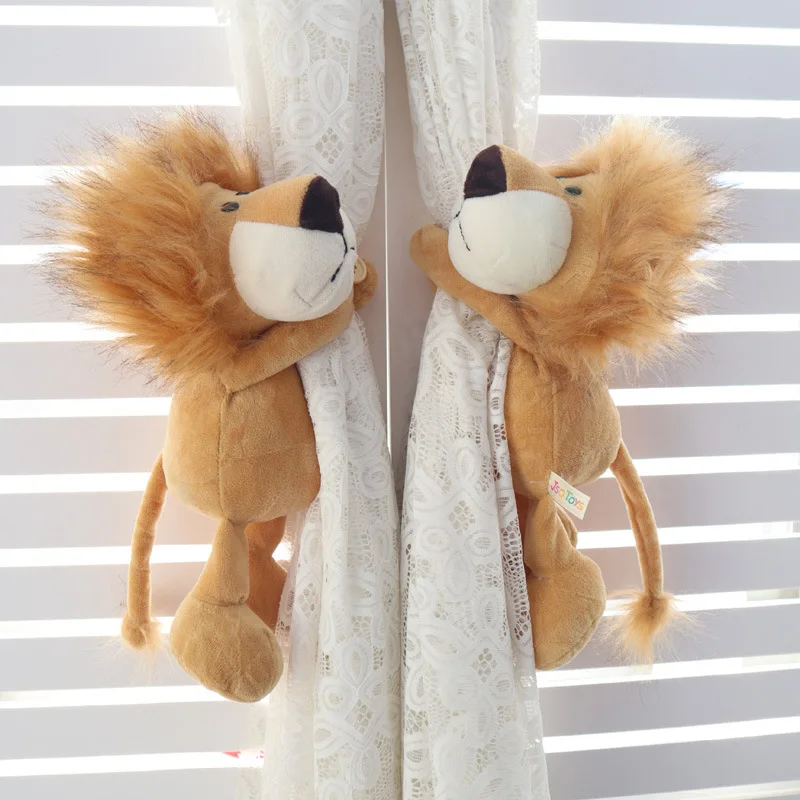 Jungle animal curtain buckle cute curtain strap creative cute Korean curtain tied flower curtain rope single