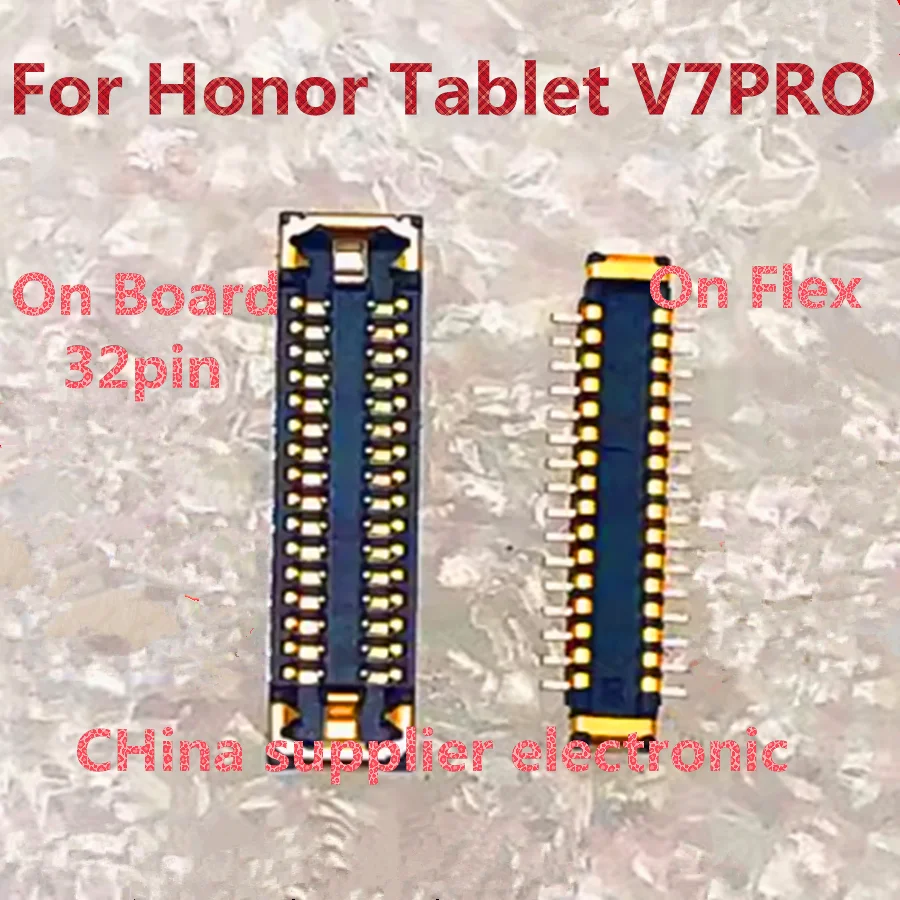 10pcs-200pcs For Honor tablet V7PRO charging stand BRT-W09 BRT-AN09 inline stand motherboard interface cable 32 pins