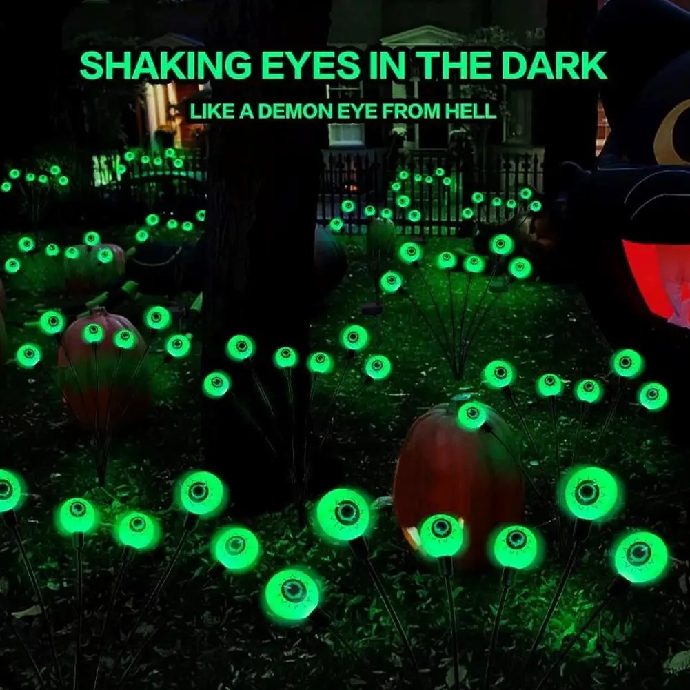 

Halloween Decorations Outdoor Scary 3d Solar Eyeball Pathway Lights Waterproof Outdoor Inserted Lights For Party Garden Yar K6b4