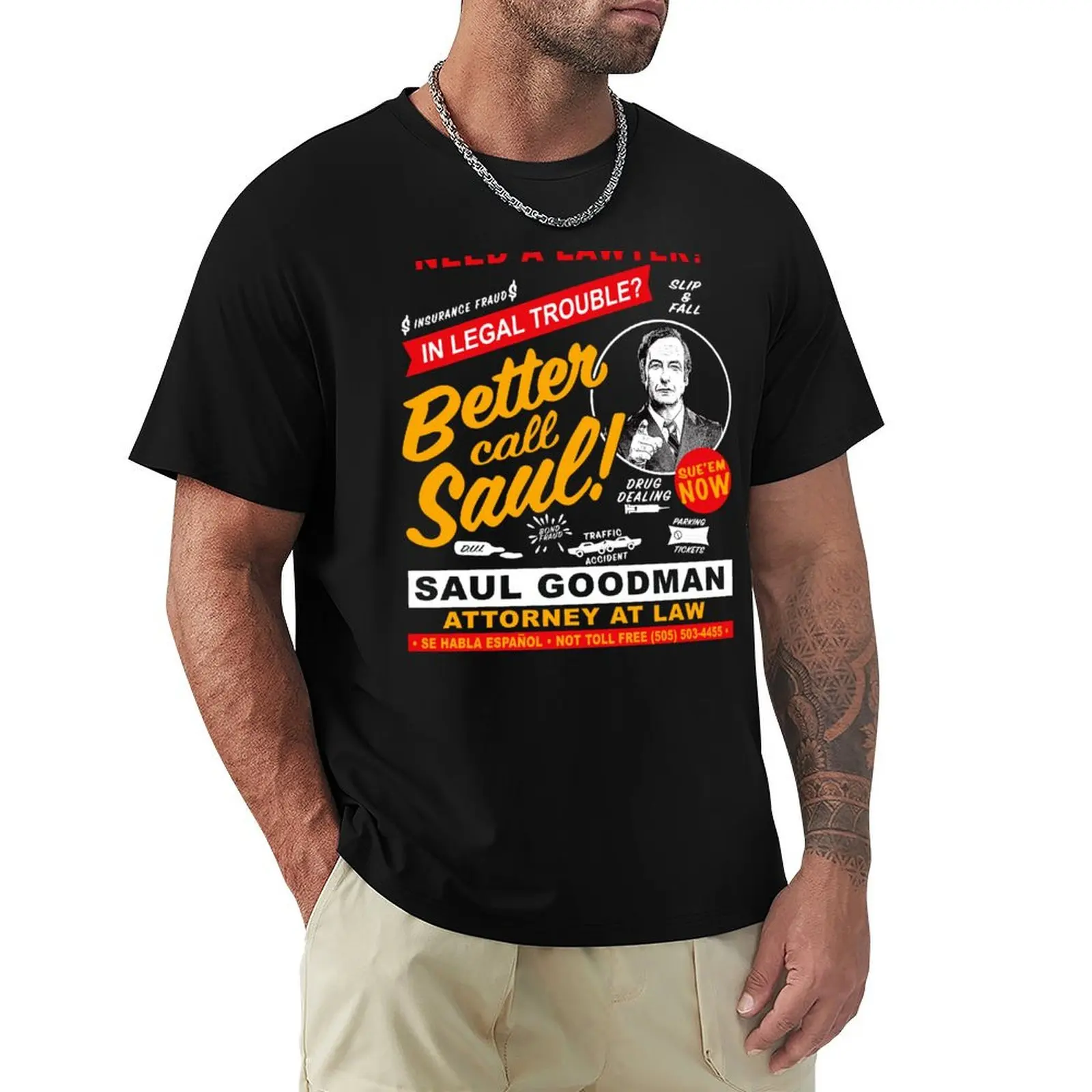 

Need A Lawyer Then Call Saul Dks T-Shirt plus size clothes oversized t shirt summer 2025 oversized graphic tee t shirt for men