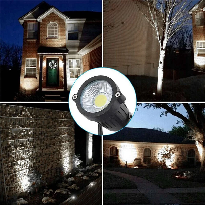 

8 Packs Garden Spot Lights Outdoor Landscape LED Lamp Pathway Yard Waterproof