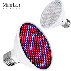MunLii Led Grow Bulb Hydroponic Growth Light LED Grow Lamp Full Spectrum LED Plant Growth UV Lamp Flower Seedling Grow Box