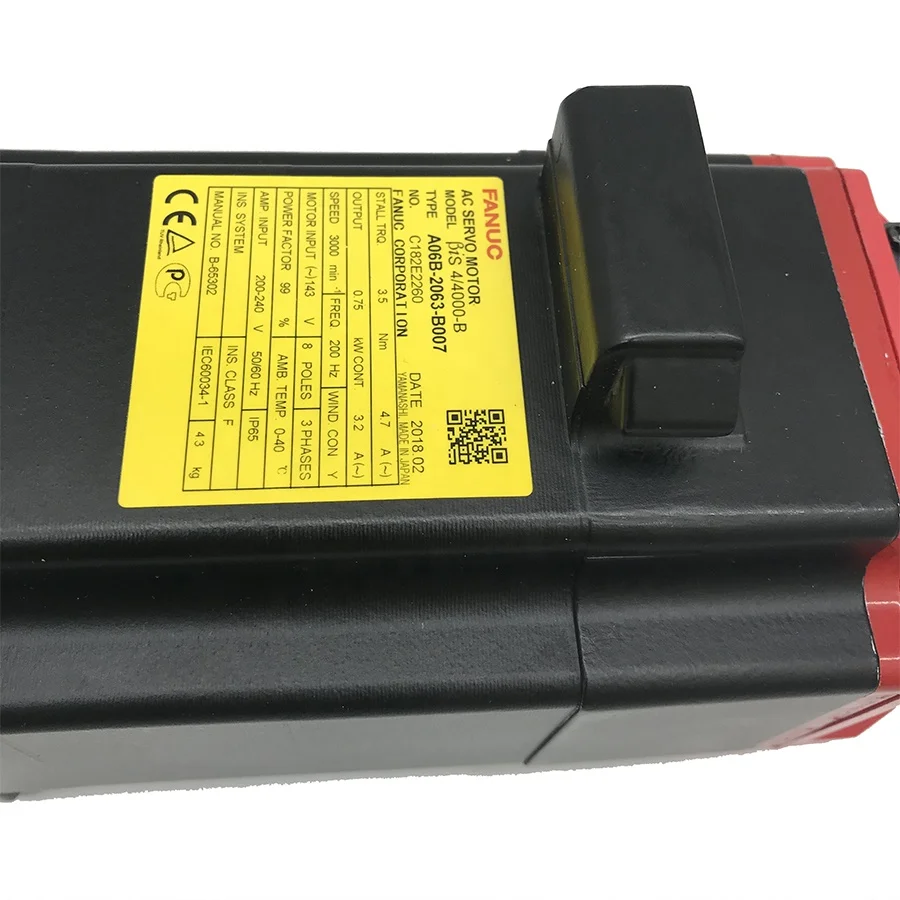 100% New and Original Fanuc AC Servo Motor A06B-2063-B007