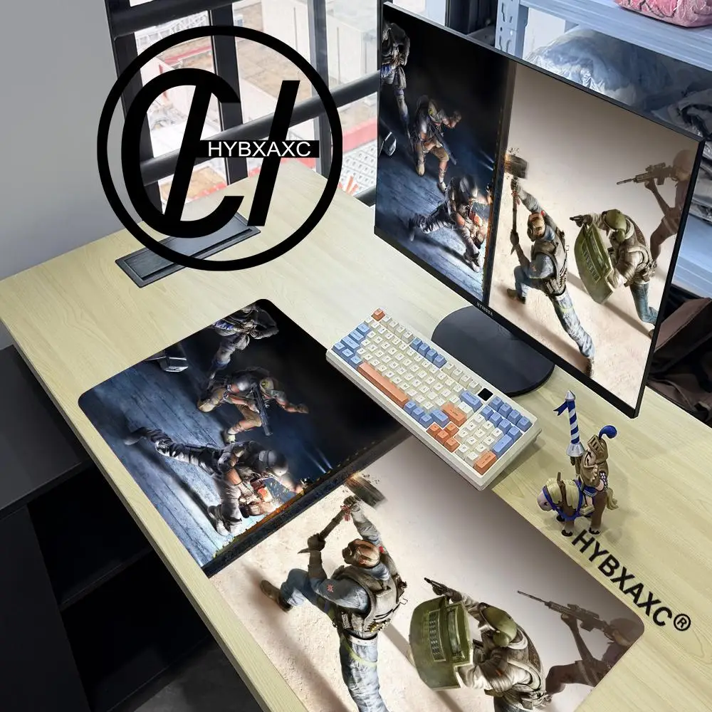 

FPS Game R6 R-Rainbow Six 80X40CM Computer Anime Mouse Pad Gamer Office Carpet Gaming Esports PC Accessory XXL Expand Desk mat