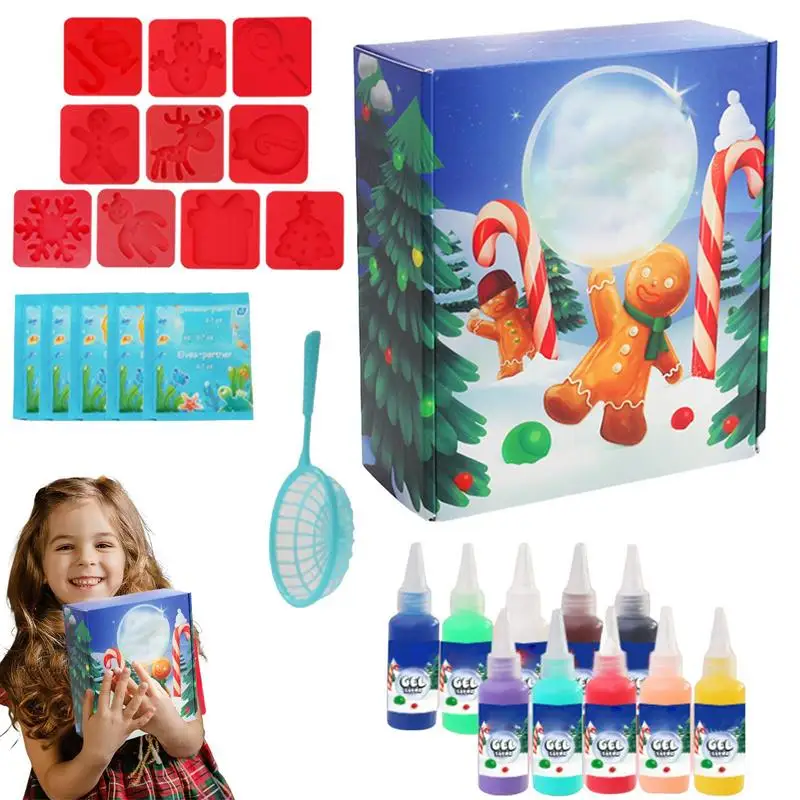 Juego de juguetes de Gel de hadas, artesanías 3D hechas a mano, juego de juguetes de Gel de hadas, artesanías creativas de Navidad, juguetes educativos para chico pequeño