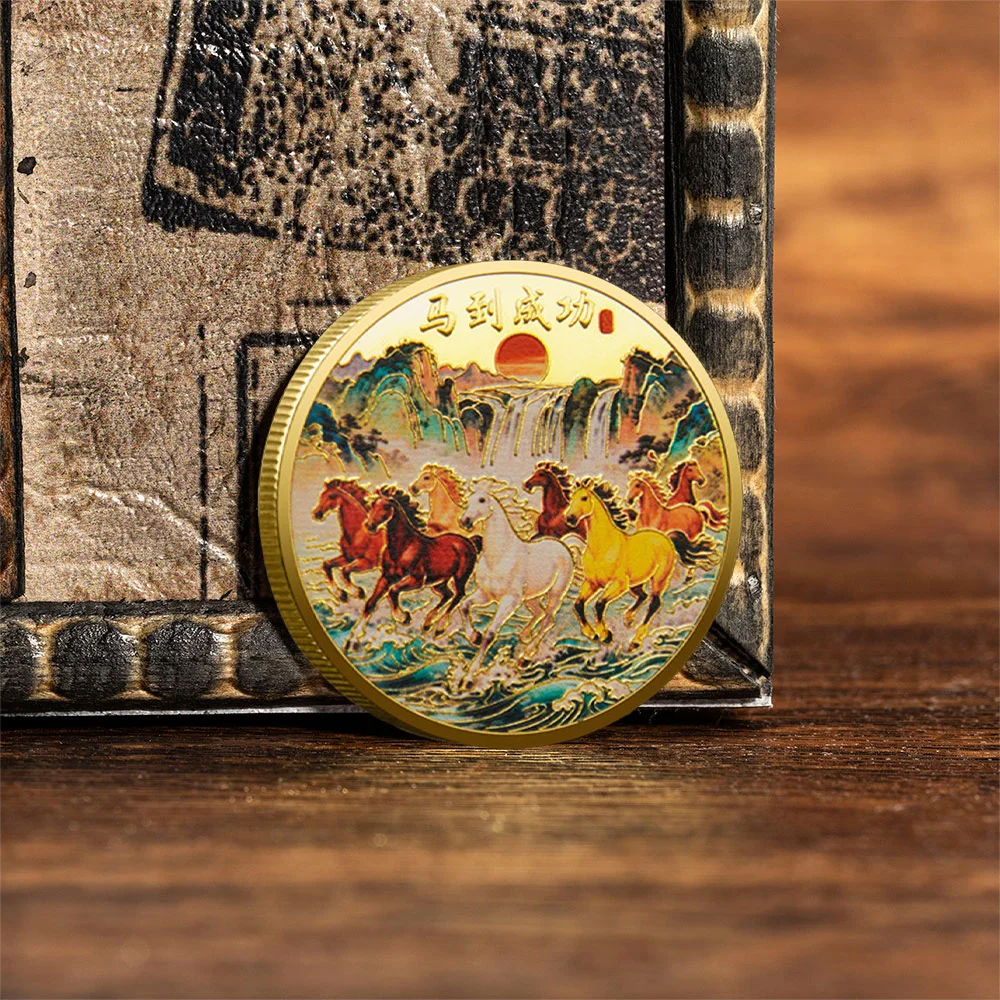 عملة تذكارية جديدة لعام 2026 مع طلاء ذهبي: عملة قابلة للجمع للثروة الوفرة. #5