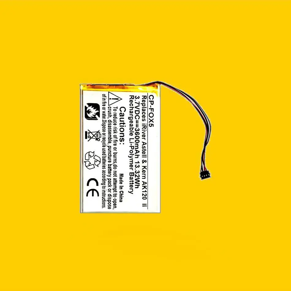

High-Capacity Music Player Battery For Fiio X1 1St Speaker Reliable Power 3500Mah