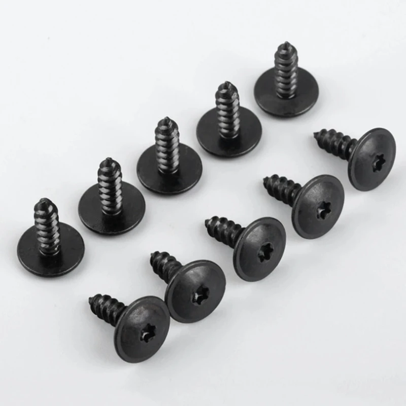 200Pcs Car Engine Under Cover Splash Guard Self-Tapping Screws 5Mm N90974701 For - A4 A3 A5 A6 A7 A8 Q5 Golf Passat