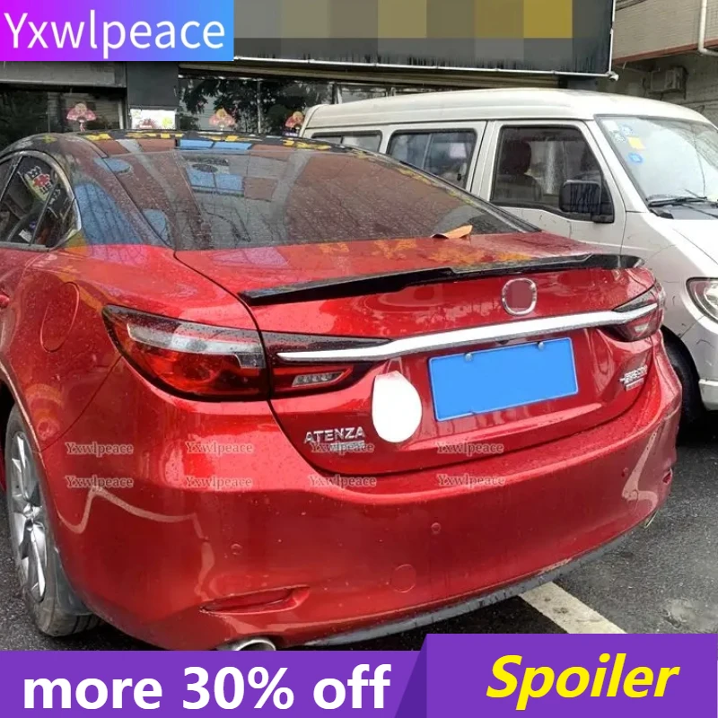 

For Mazda 6 Atenza 2014-2021 High Quality ABS Plastic Unpainted Color Rear Trunk Lip Spoiler Body Kit Accessories