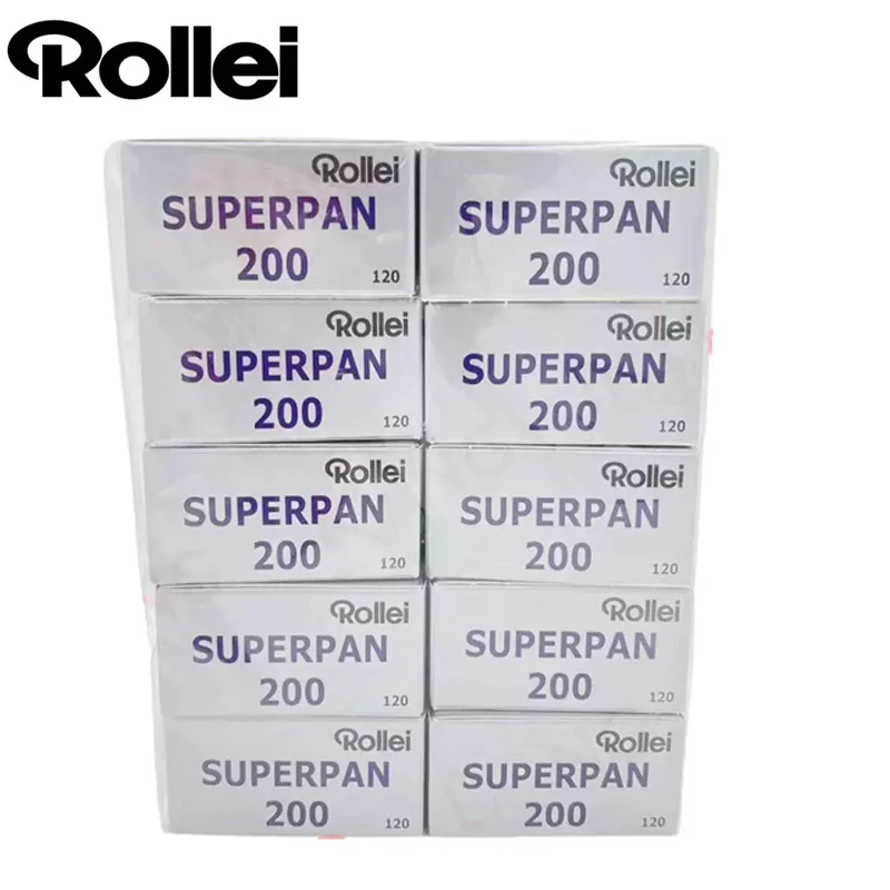 1-10 Rolls Original Rollei SUPERPAN 200 Black & White 120mm Negative Film（36 Exposures/Roll）Professional For 120 Film Camera