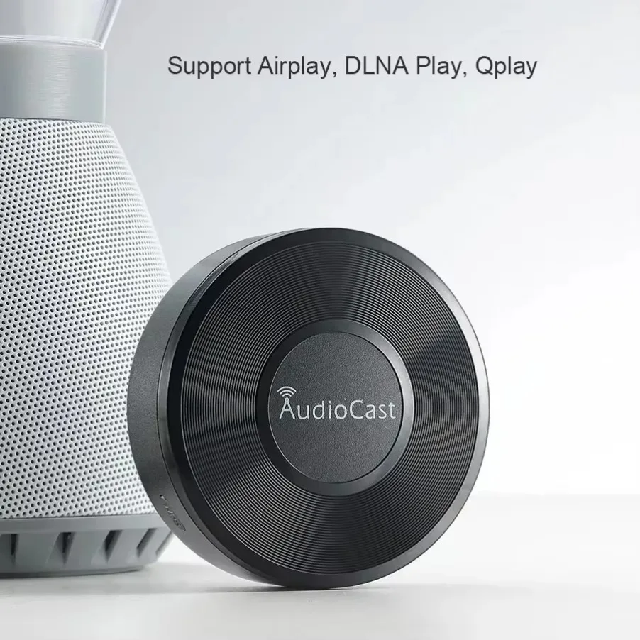 M5 AudioCast for Airplay Wireless Music Audio Speaker Receiver 2.4G WIFI Hifi Music for DLNA Airplay Adapter Spotify Streamer