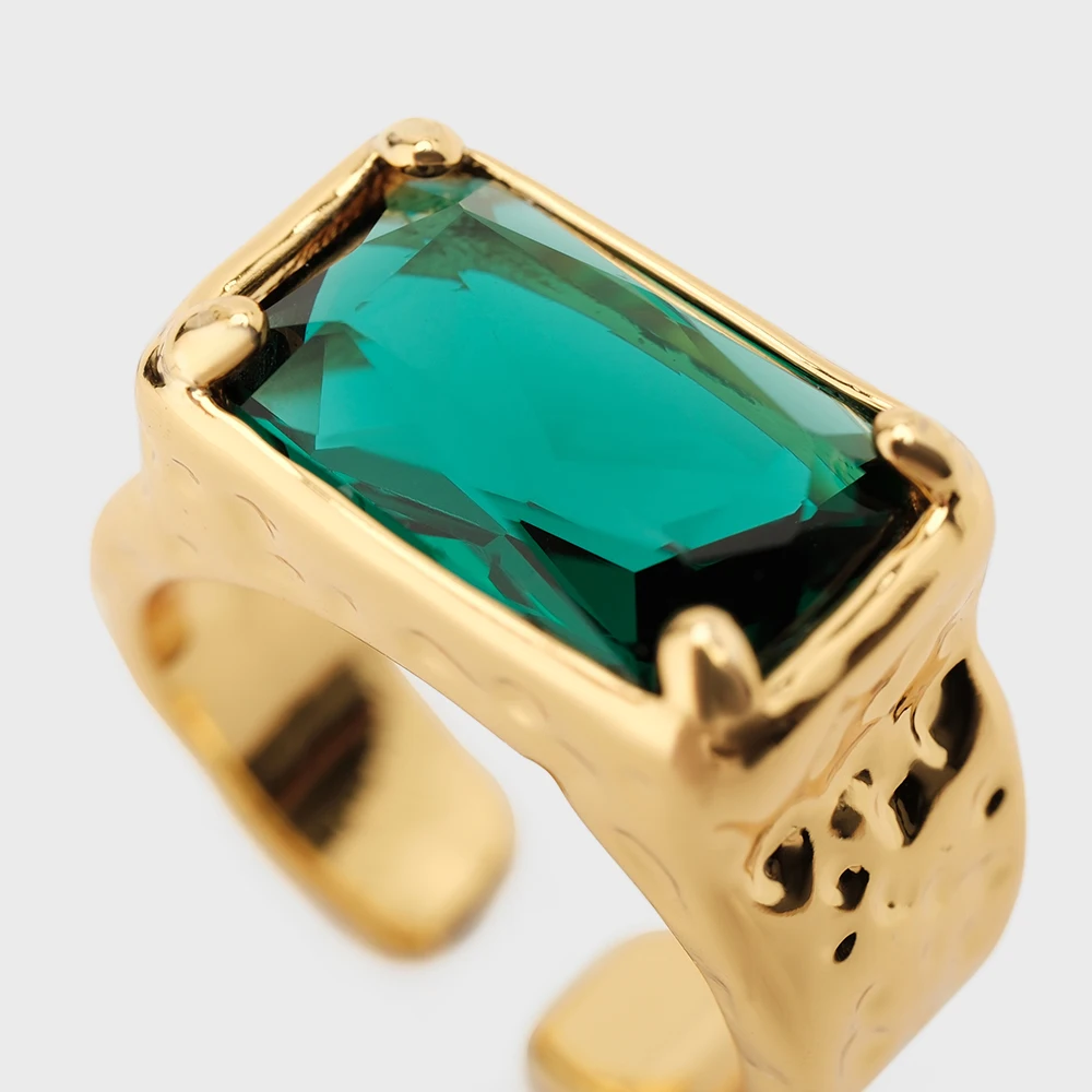 Amorita Boutique Zircon Ring For Women Female Fashion Finger Rings Jewelry Minimalism