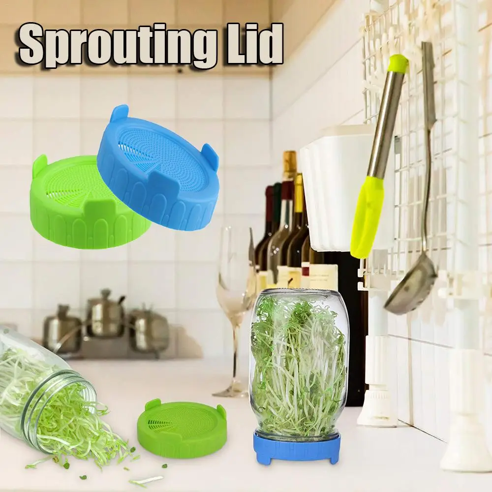 Silicone Planters Mesh Food Grade Sprout Cover Sprouting Lid Seed Growing Nursery Trays