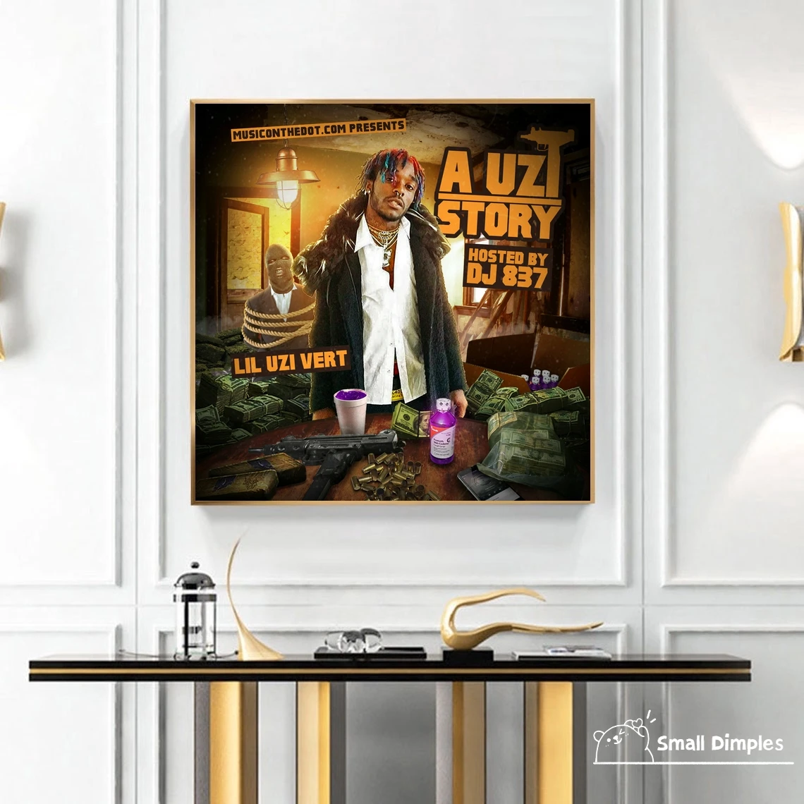 Lil Uzi Vert A Uzi Story Music Album Poster Canvas Art Print Home Decoration Wall Painting (No Frame)
