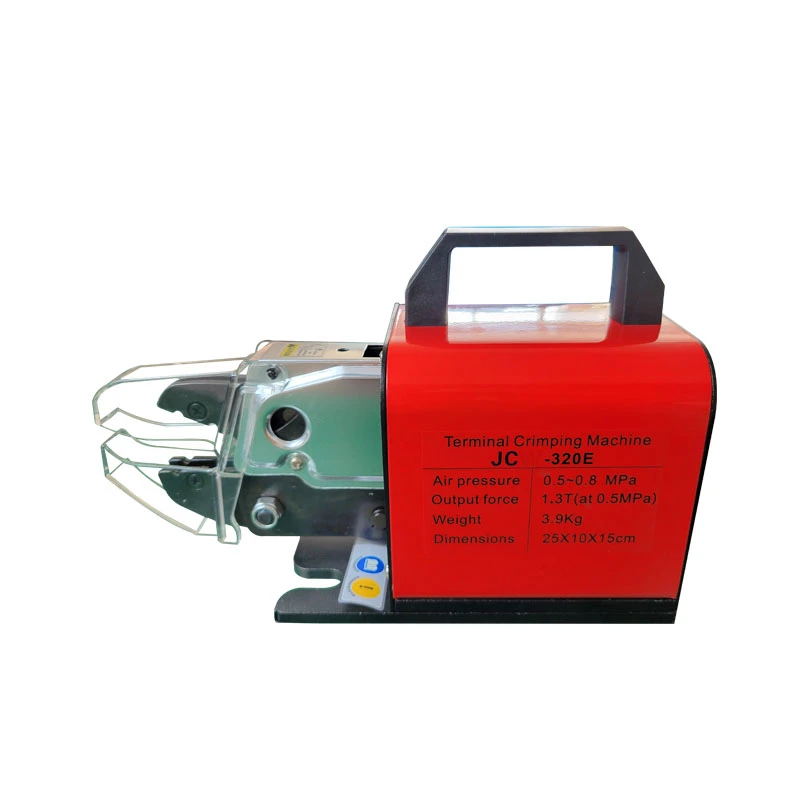 JCW-320E Portable Cable Terminal Crimping Machine Pneumatic Powered Good Price for Loose Piece Cable Manufacturing Equipment