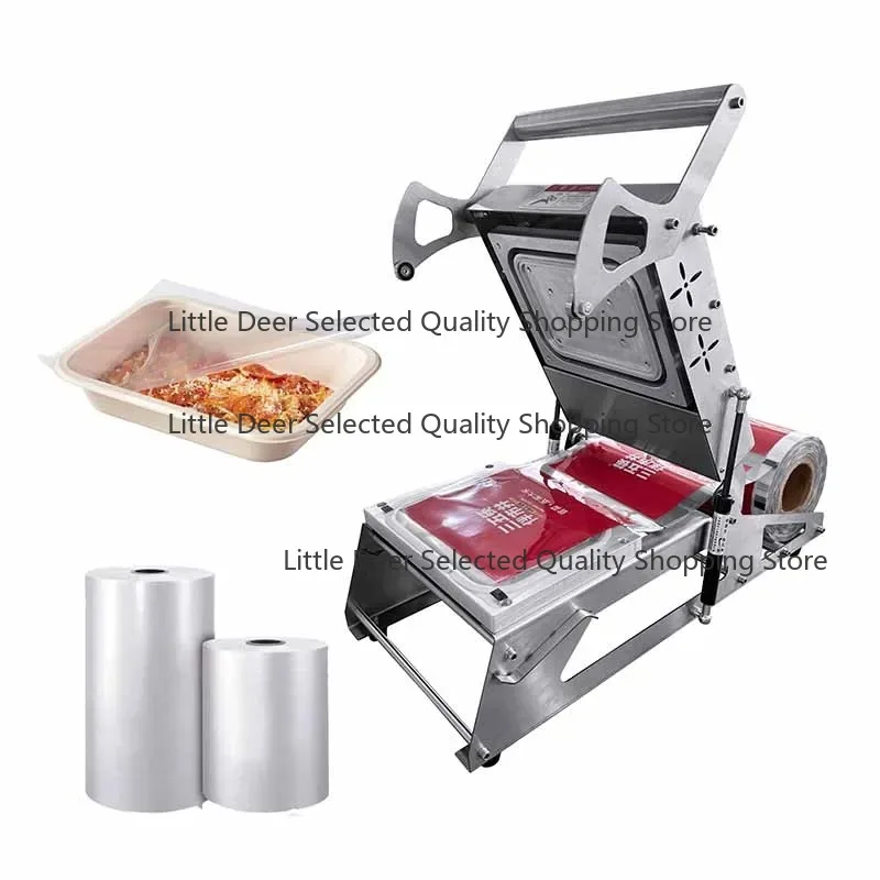 

Машина для запечатывания одноразовых биоразлагаемых пищевых лотков из ламинированной пленки для упаковки еды на заказ