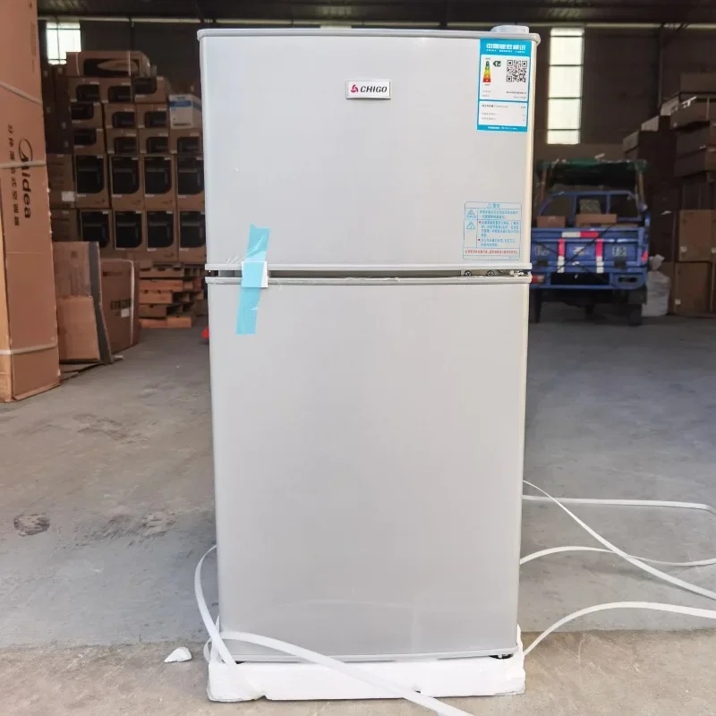 chigo mini bar fridge 98L double door refrigerator household and hotel use cooling and freezing BCD-72A138D