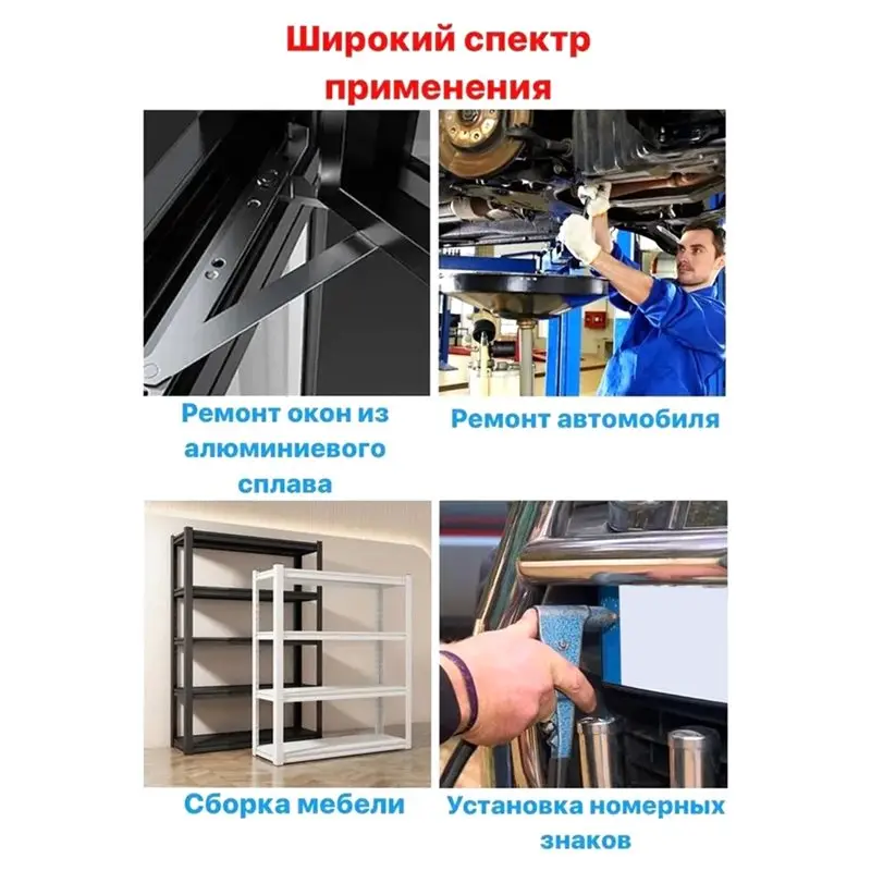 [NEWA08R】 Rivet Set For Electric Drill Operated Hand Rivet Nut Tool Accessories, Carbon Steel Rivnut Kit For Metal Pipes