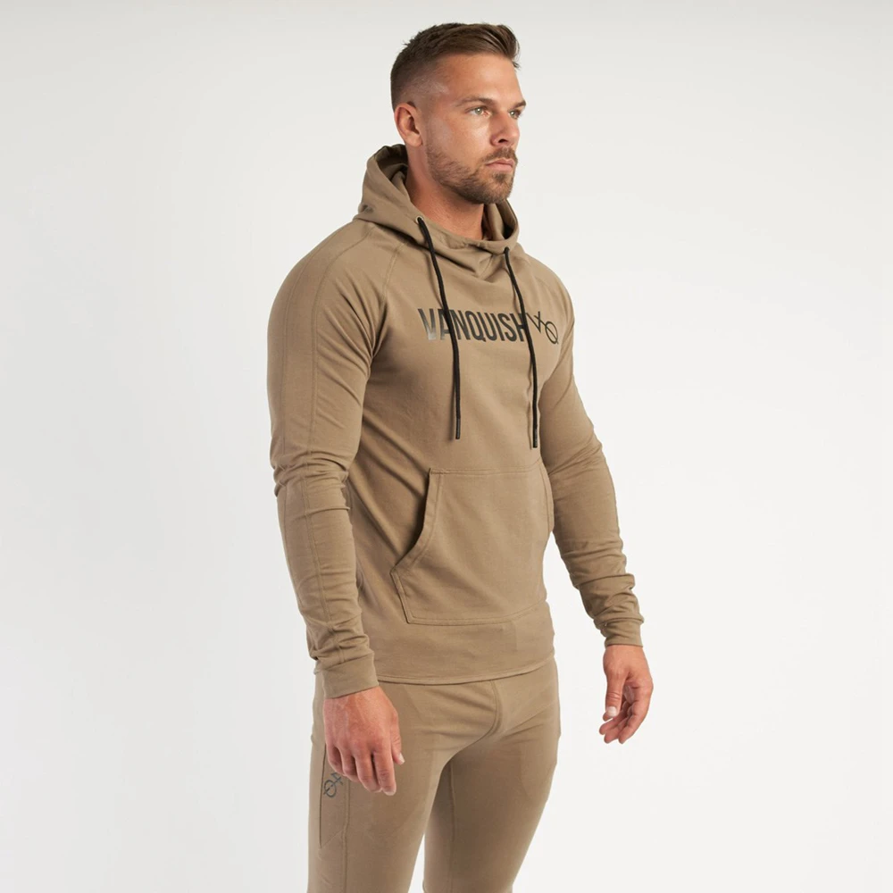 Set da allenamento in cotone da uomo kit sportivi per il Fitness Pullover Top con cappuccio con pantaloni felpe palestra tute da corsa