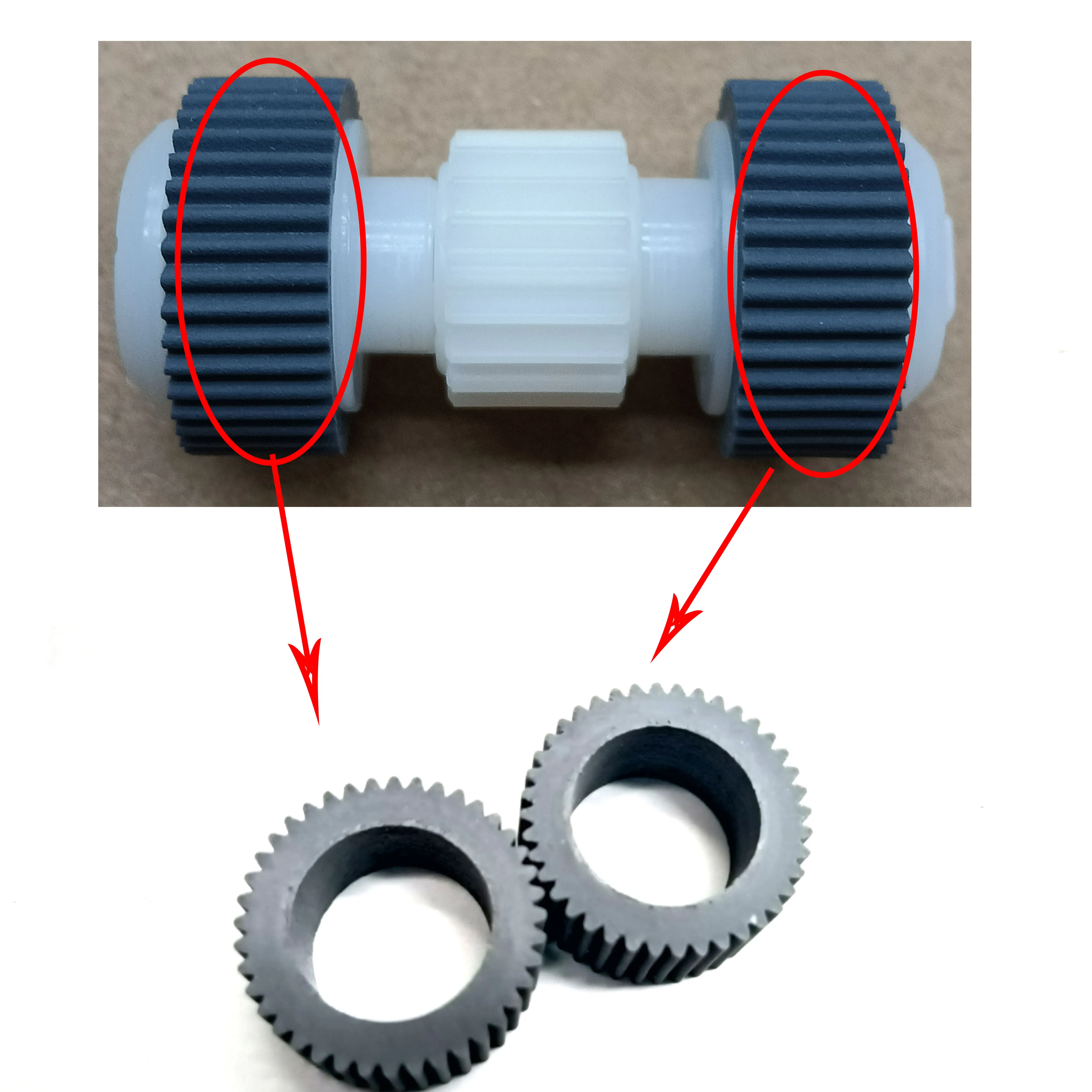 IX6800 MX720 IX6700 IP8780 MX924 MX727 MX728 2pcs Pickup Roller Rubber Tire Fits For Canon MX922 MX722 IX6860 MX920 MX721 IX6770