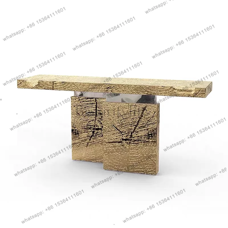 YJ  Entrance Table Villa Luxury Living Room Designer Entry Against The Wall Entrance Table Corridor Italian Light Luxury High-e