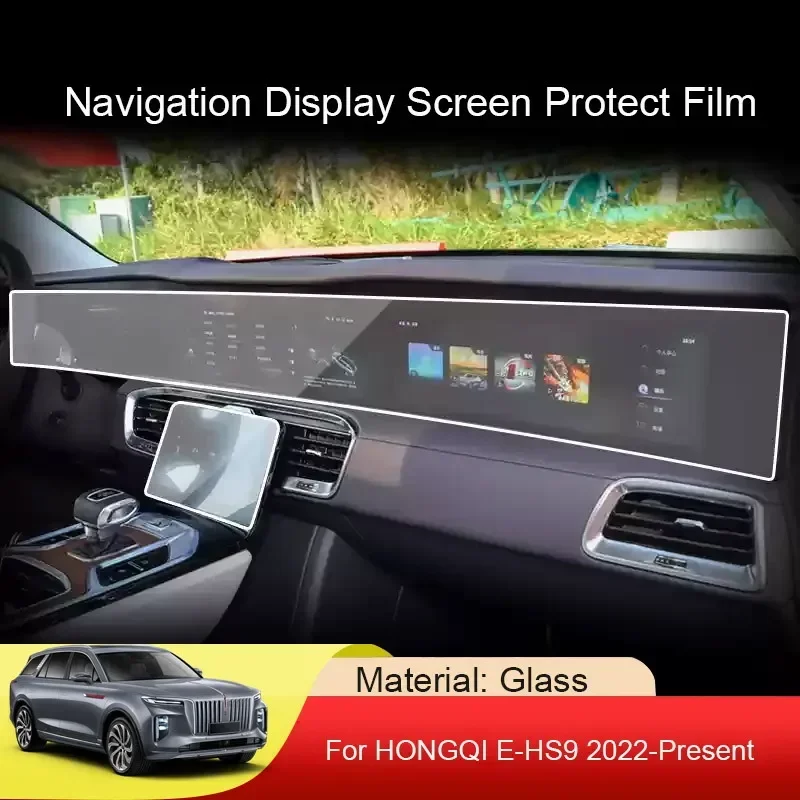 

Car GPS Navigation Screen Protect For HONGQI E-HS9 2022-Present Tempered FilmAuto Dashboard Display Sticker Interior Accessories