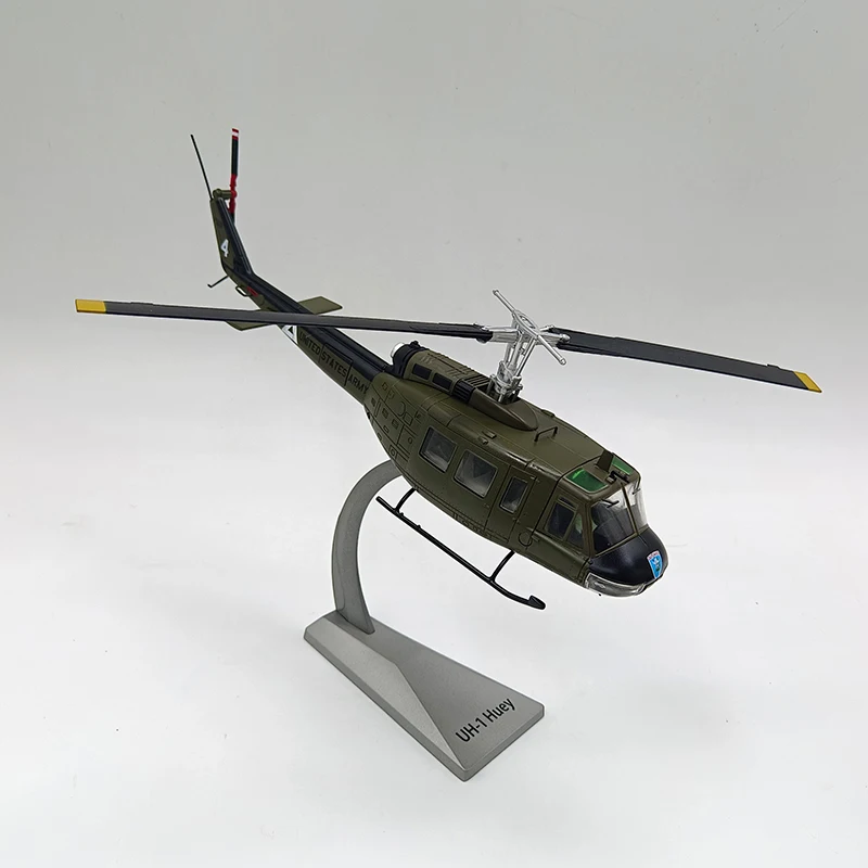 1/48 Scale AF1 US Army UH-1H Huey General Service Helicopter 17501 Alloy Die Cast Militarized Combat Aircraft Model Toy Gifts