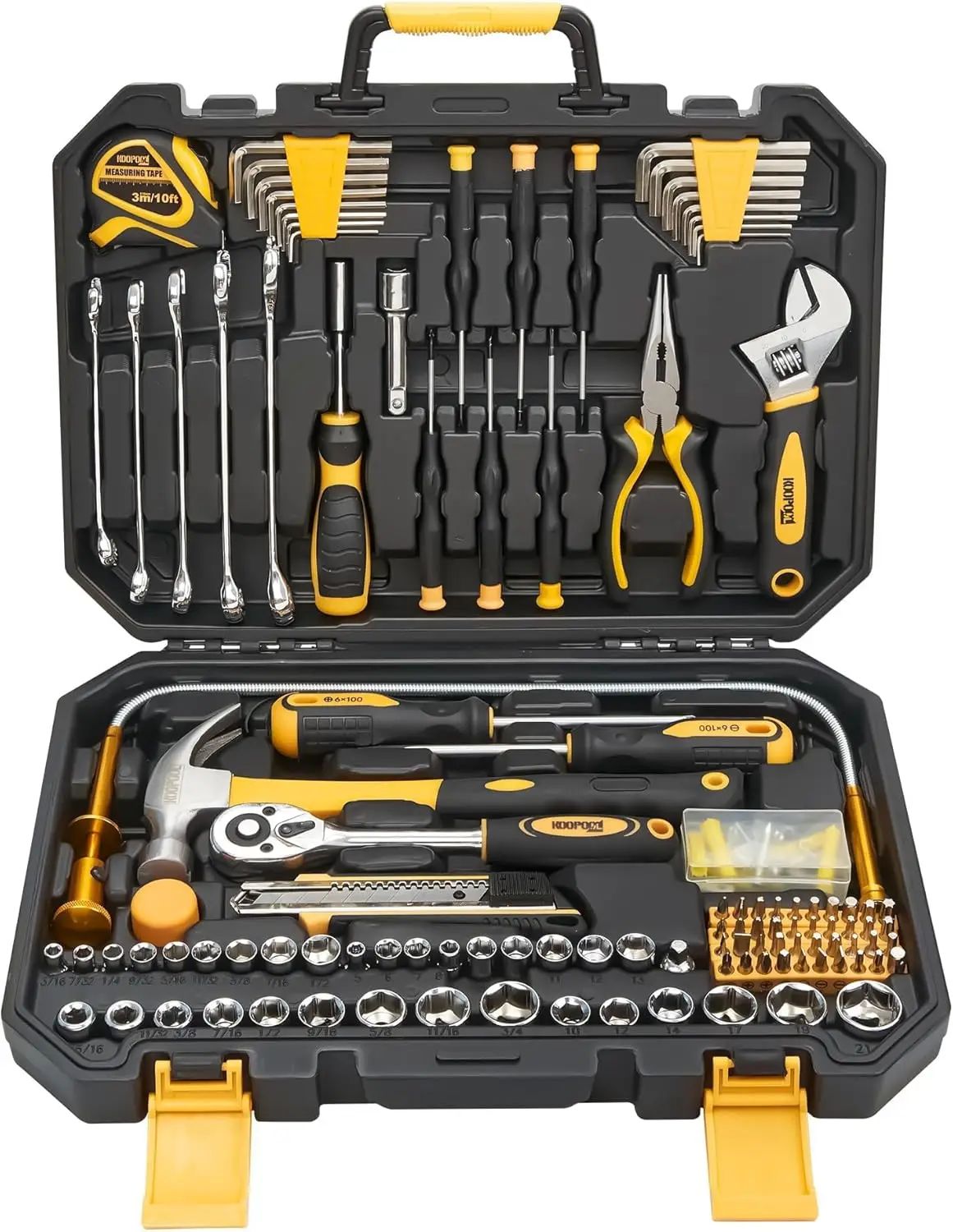 

159-Piece Tool Kit with Storage Case for Home, Auto Repair, and DIY Projects