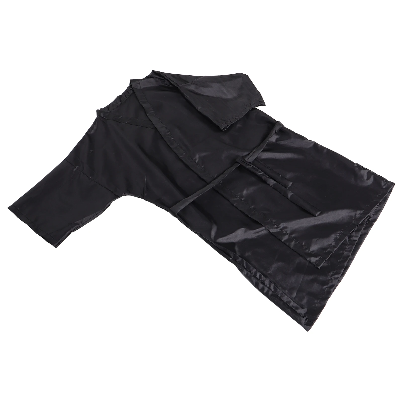 

Salon Client Robes Hairdresser Gown Black Tie Cape Women Adjustable Hairdressing Salon Robes Durable Soft Wide Coverage Beauty