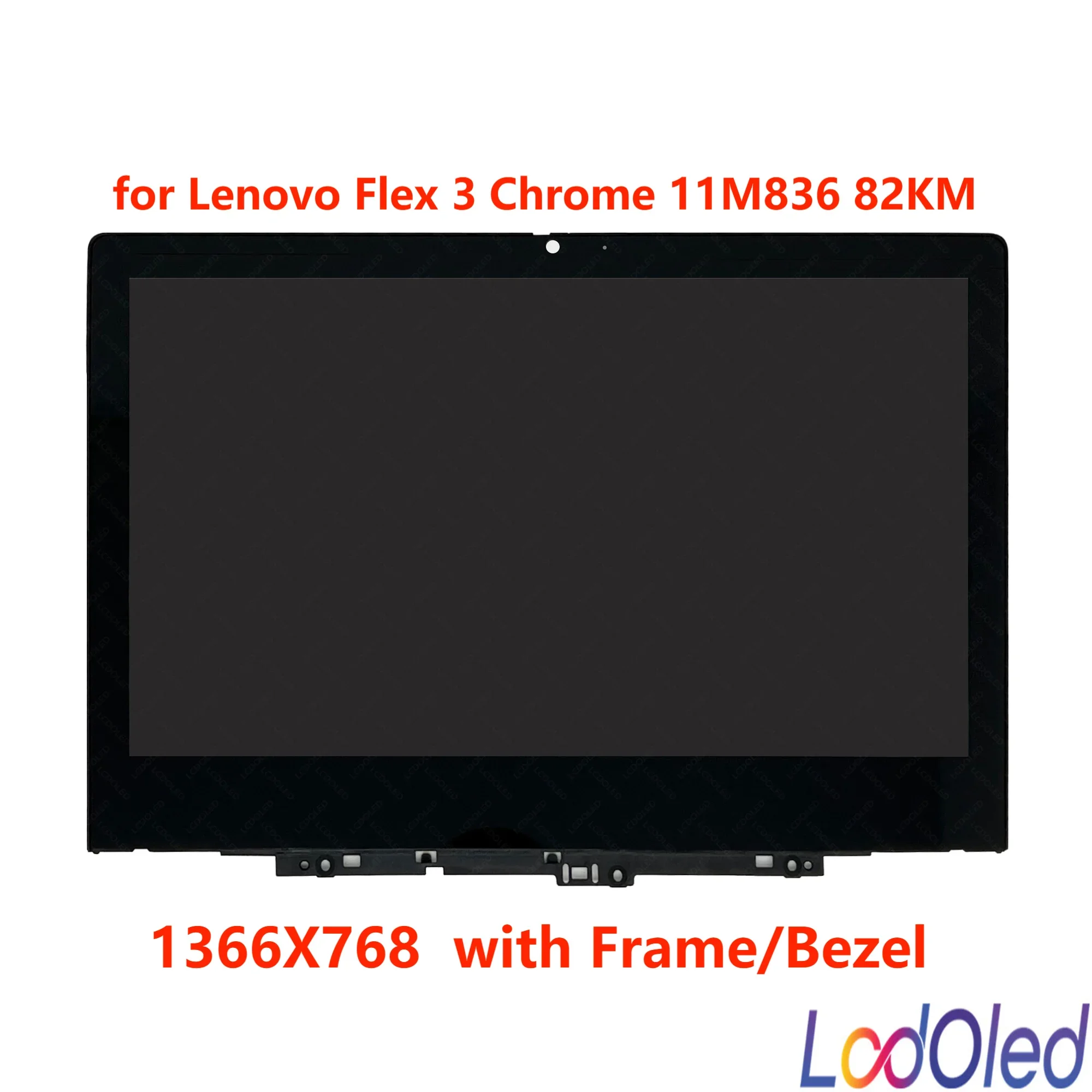 

11.6" IPS for Lenovo Flex 3 Chrome 11M836 82KM000JAU HD LCD Display Touch Screen Digitizer Assembly with Frame 30 Pins 60 Hz