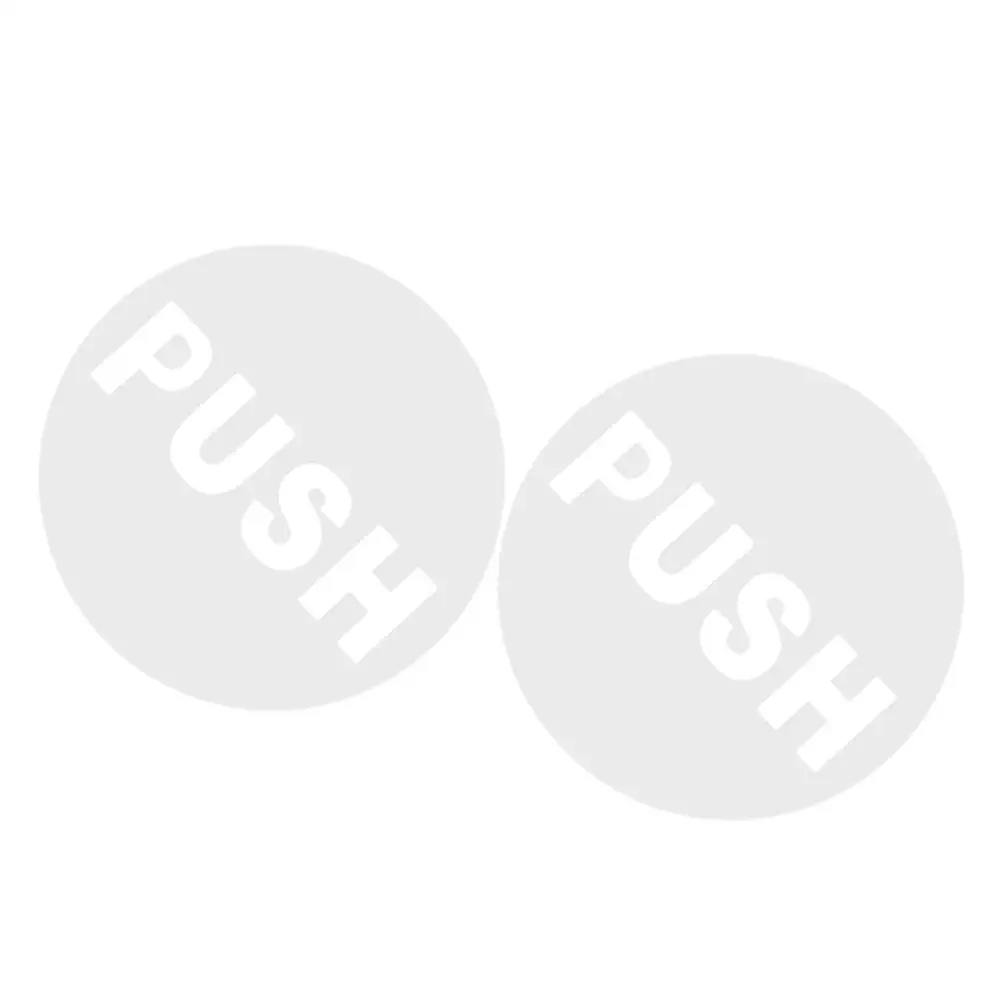 

2Pcs Door Sticker Push Pull Signs for Glass Doors Staff Clear Visibility Easy Application Home Office Decor Signage