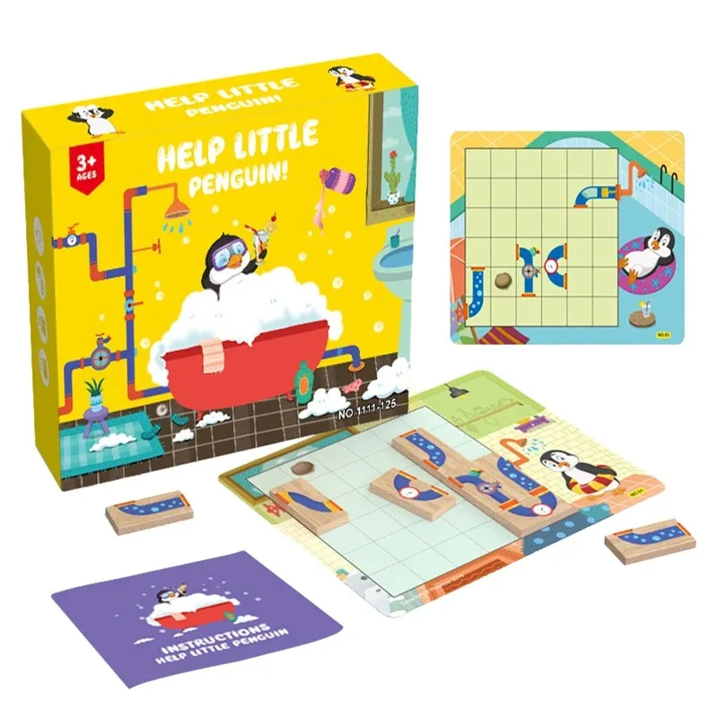 jogo-educativo-de-banho-do-pequeno-pinguim-quebra-cabeca-plano-brinquedo-de-mesa-familiar-com-tema-de-banho-do-crocodilo-bebe-para-criancas