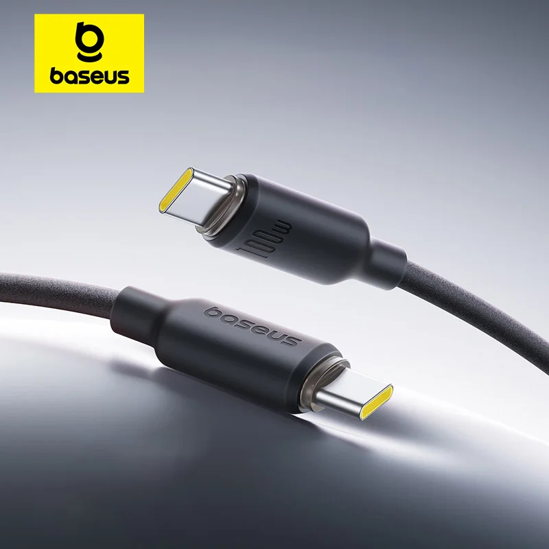 baseus-espumado-silicone-usb-c-cabo-para-iphone-16-15-auto-organizando-100w-tipo-c-cabo-para-macbook-samsung-xiaomi-carregamento-rapido