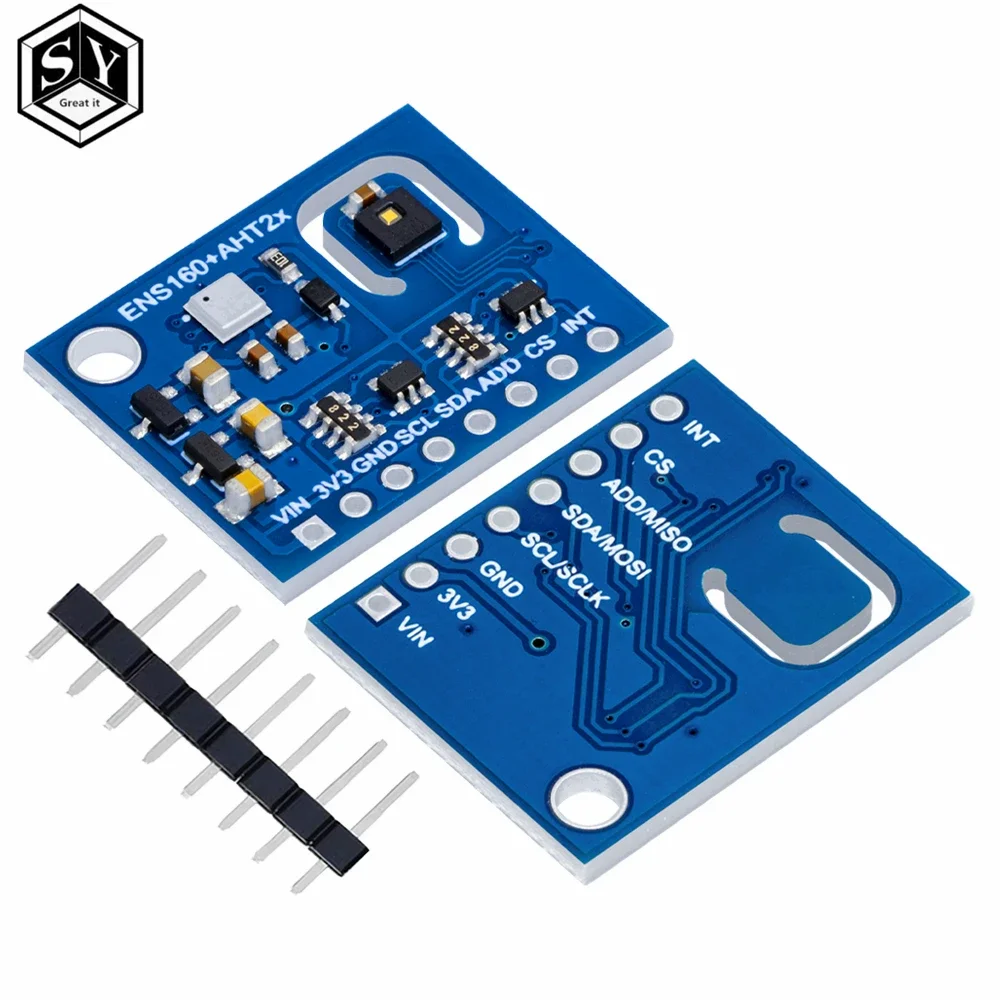 ENS160+AHT21 CARBON Dioxide CO2 eCO2 TVOC Air Quality And Temperature And Humidity Sensor Replace CCS811 For Arduino Pt Pt