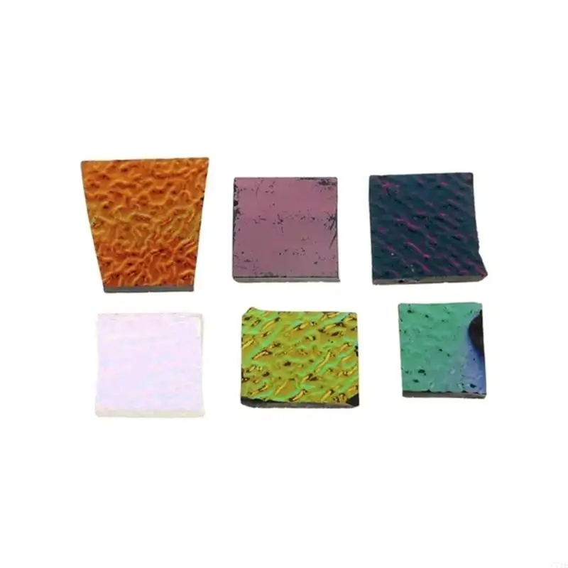 28g Assorted Dichroic Glass Component For Creative Jewelry And Artwork