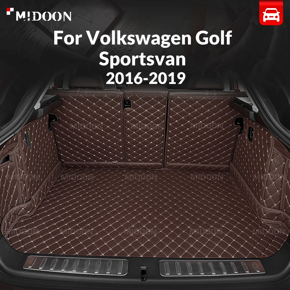 

Коврик в багажник для Volkswagen VW Golf Sportsvan 2016-2019, полная защита, защита от загрязнений, вкладыш для багажного отделения, аксессуары для салона