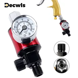 Spray Gun Air Regulator with Filtration Function Oil-Water Separator Pneumatic Paint Gun Pressure Regulator Gauge Spray Tool