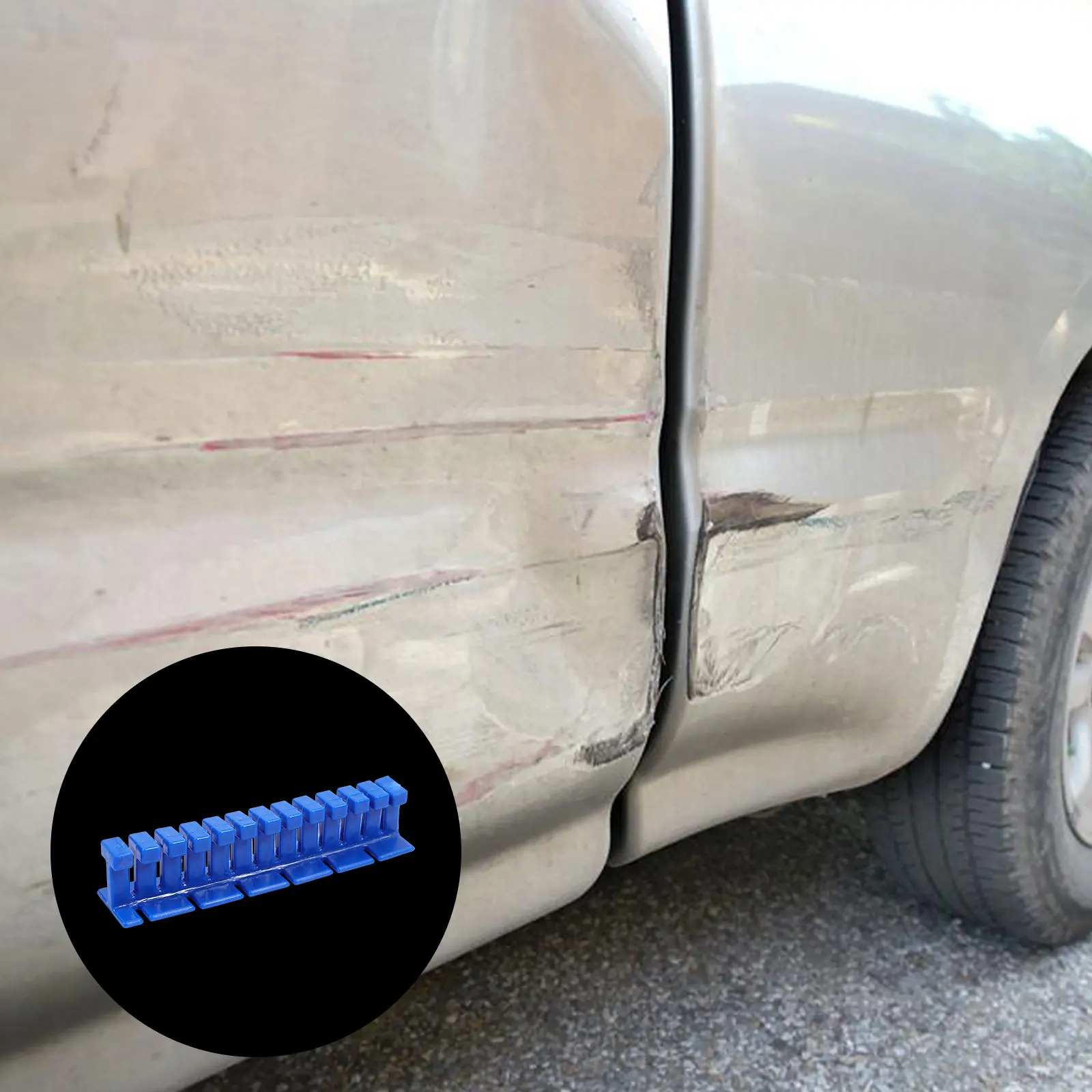 

1 комплект, прокладка для съемника вмятин автомобиля, инструмент для ремонта листового металла, профессиональный инструмент для удаления вмятин на кузове автомобиля, легкий, прочный